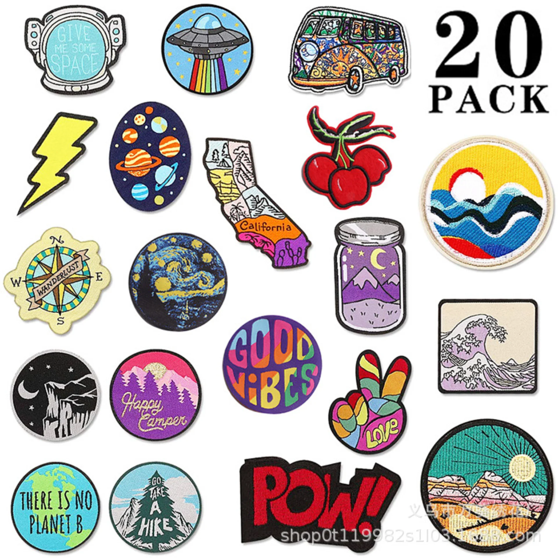 

Вышивка астронавтом, наклейка на одежду, индивидуальное украшение, волнистая фотография