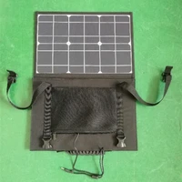 folding solar power generation energy storage power supply supporting monocrystalline silicon solar charging package 18v 100w
