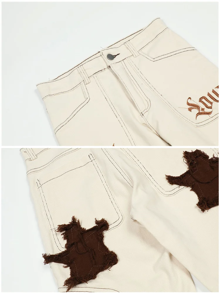 Four Seasons Men Jeans Multi-pocket Personality Patch Patch Trend Fashion New Casual Workwear Streetwear Men Ins Hot Sale JEANS