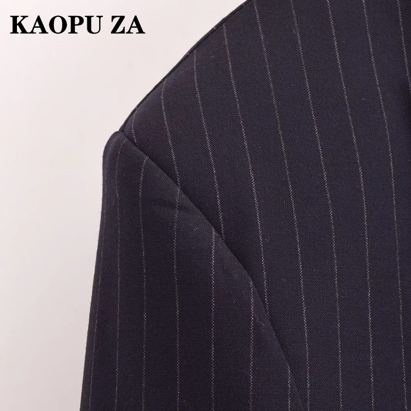 KAOPU ZA 2024 новый осенний женский модный повседневный пиджак в тонкую полоску