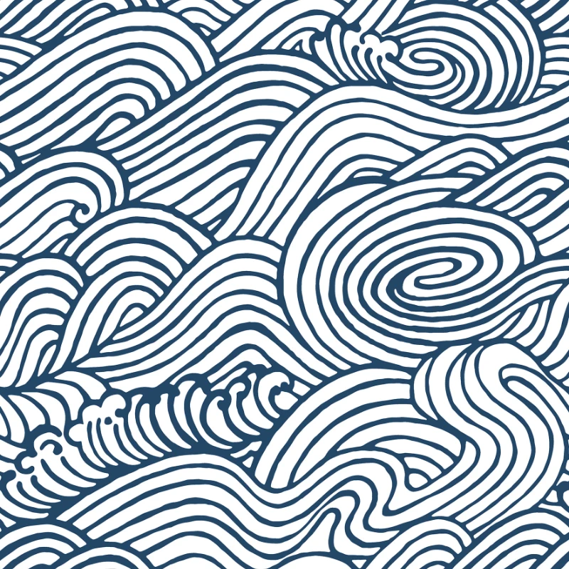 

Walls Decor Navy Saybrook Peel & Stick Wallpaper