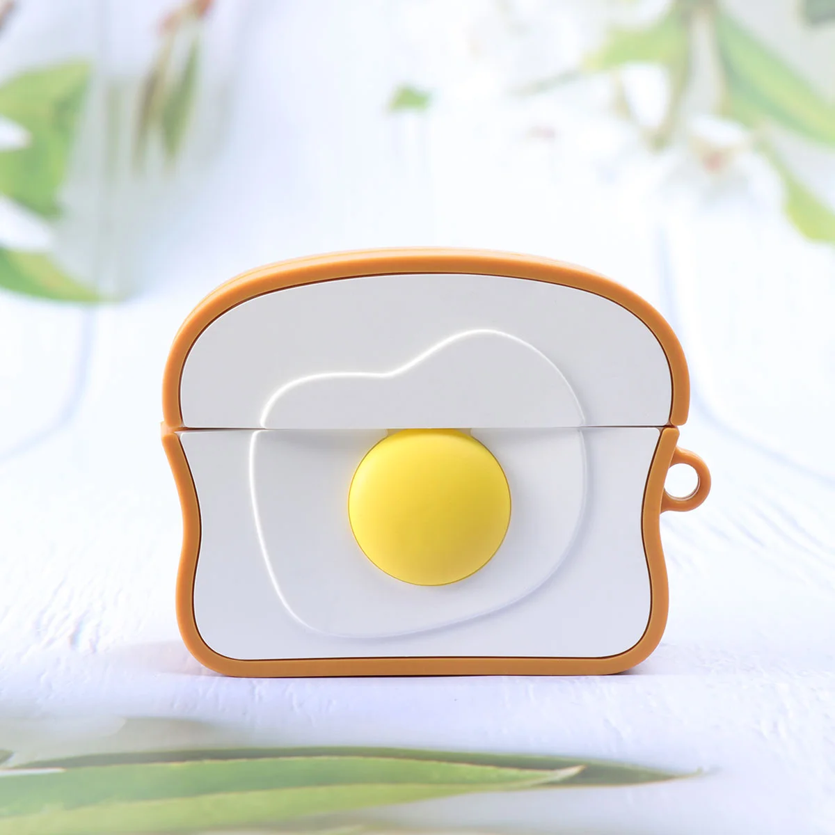 

1PC Earphone Cover Fried Egg Creative Box Case Cover Compatible for