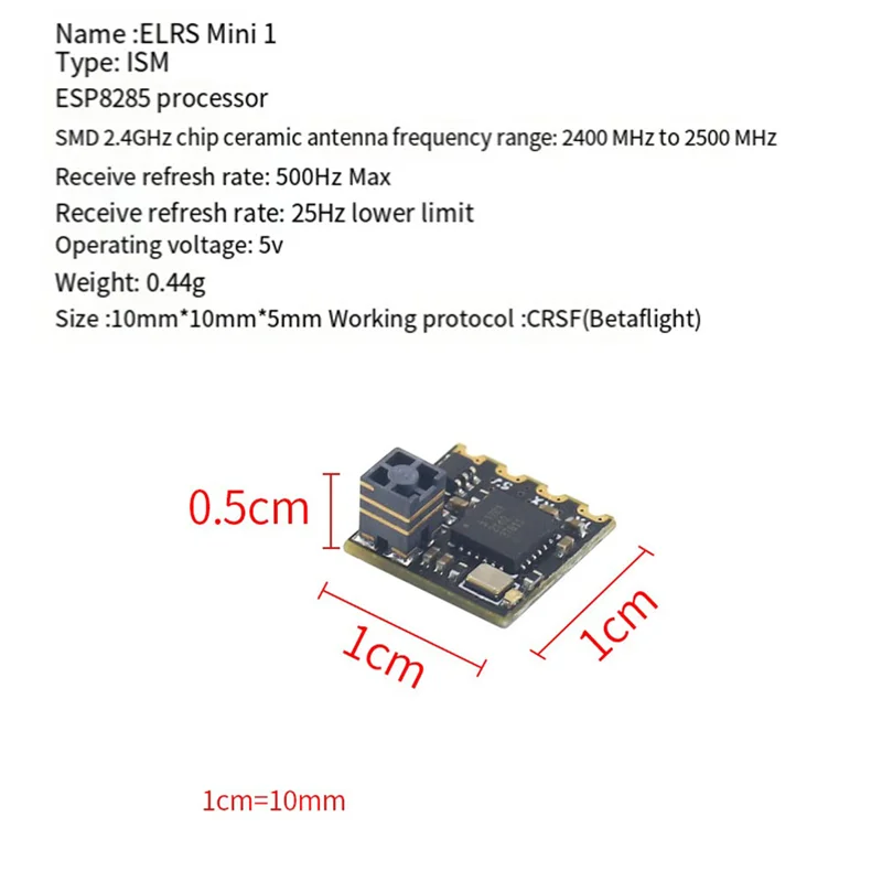 Qy-SX1280 ELRS 2,4 ГГц приемник RX Expresslrs дальний наноприемник с высокой скоростью освещения для FPV RC Дрон Самолет EP2 R (art.: 3920d0aeecbd2) - 3920d0aeecbd2