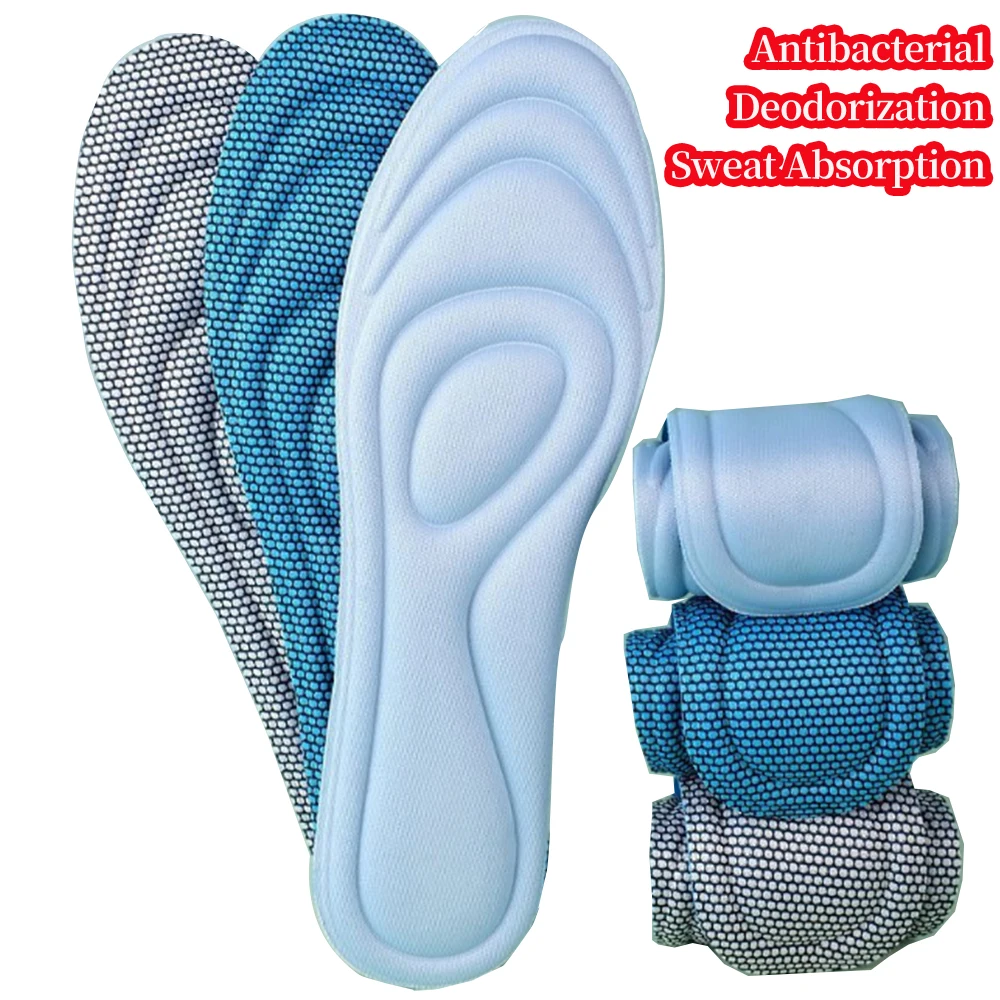 

Memory Foam Orthopedic Insoles for Shoes Antibacterial Deodorization Sweat Absorption Insert Sport Shoes Running Pads
