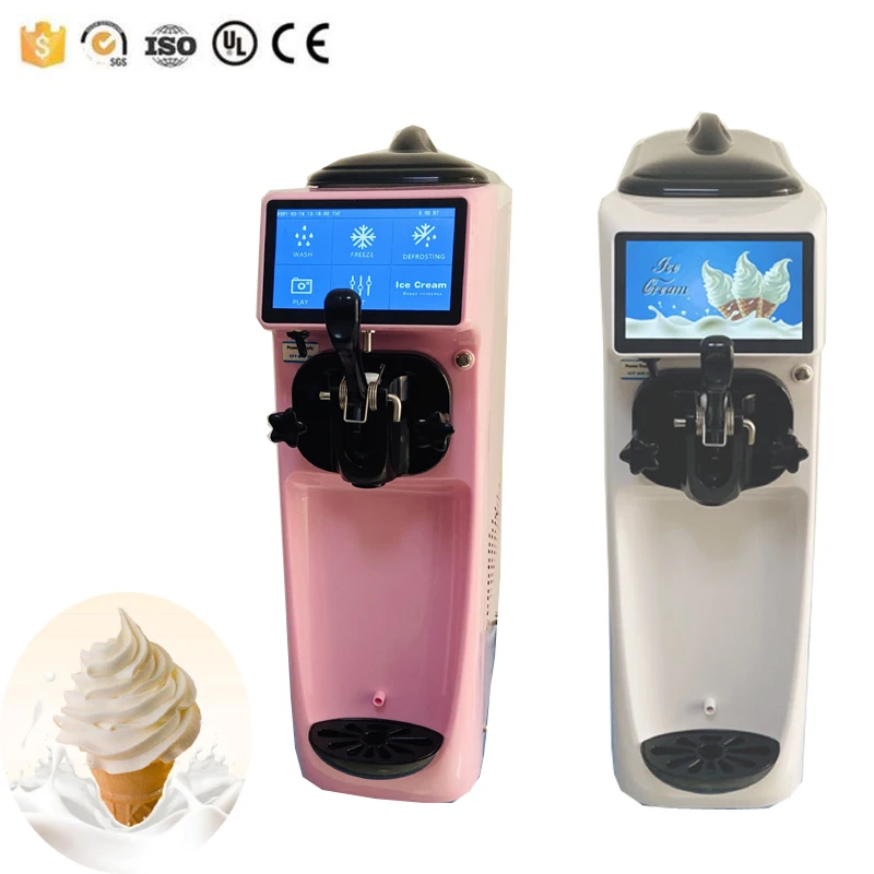 

Ice Cream Machine Commercial Full-Automatic Stall Desktop Cone Ice Cream Equipment Soft ice cream machine