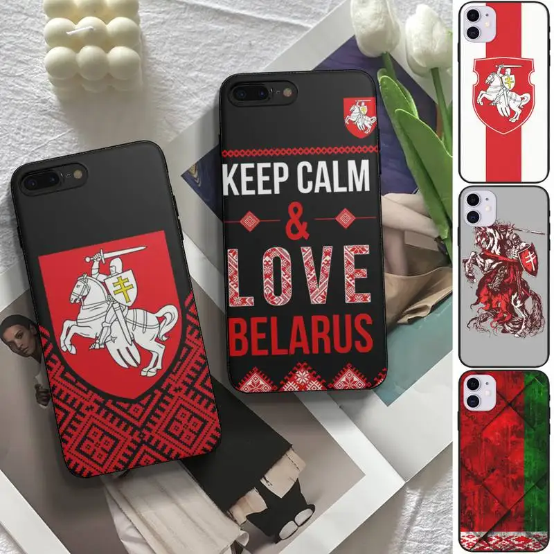 

Belarus flag fashion luxury Phone Case fundas shell cover for iphone 6 6s 7 8 plus xr x xs 11 12 13 mini pro max