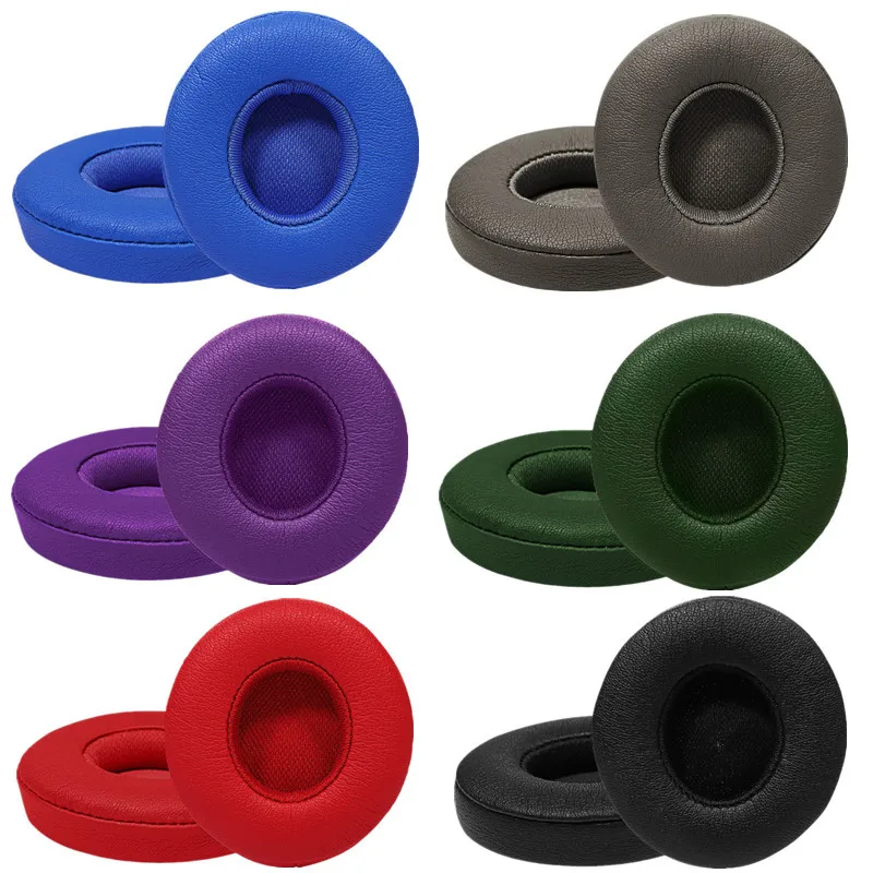 Replacement Cushion Ear Pad  For Beats Solo 2 3 Wireless/wired Earpads Headphones Bluetooth-compatible Headphone Headband