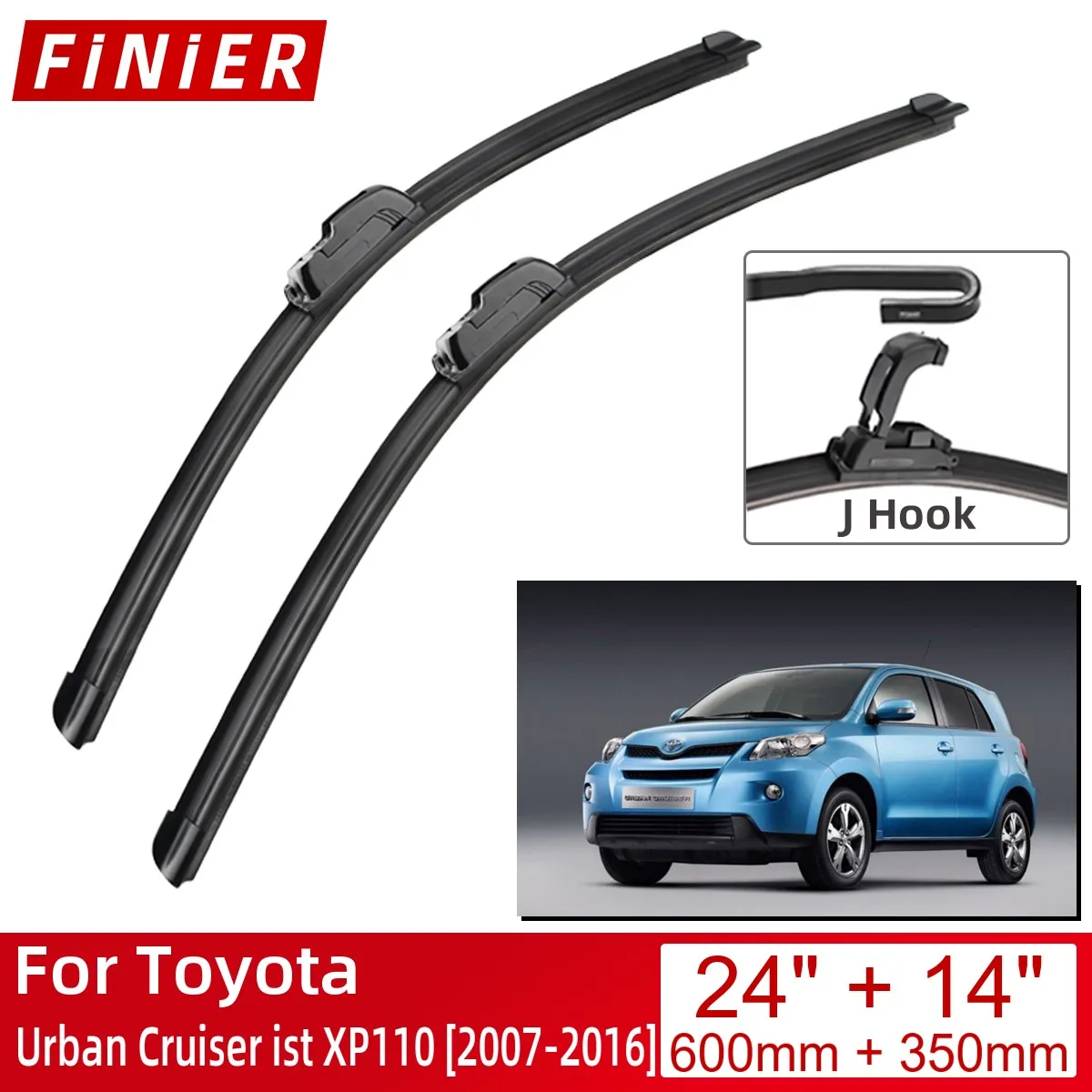

Щетки стеклоочистителя передние для Toyota Urban Cruiser ist XP110 2007-2016 24 дюйма + 14 дюймов