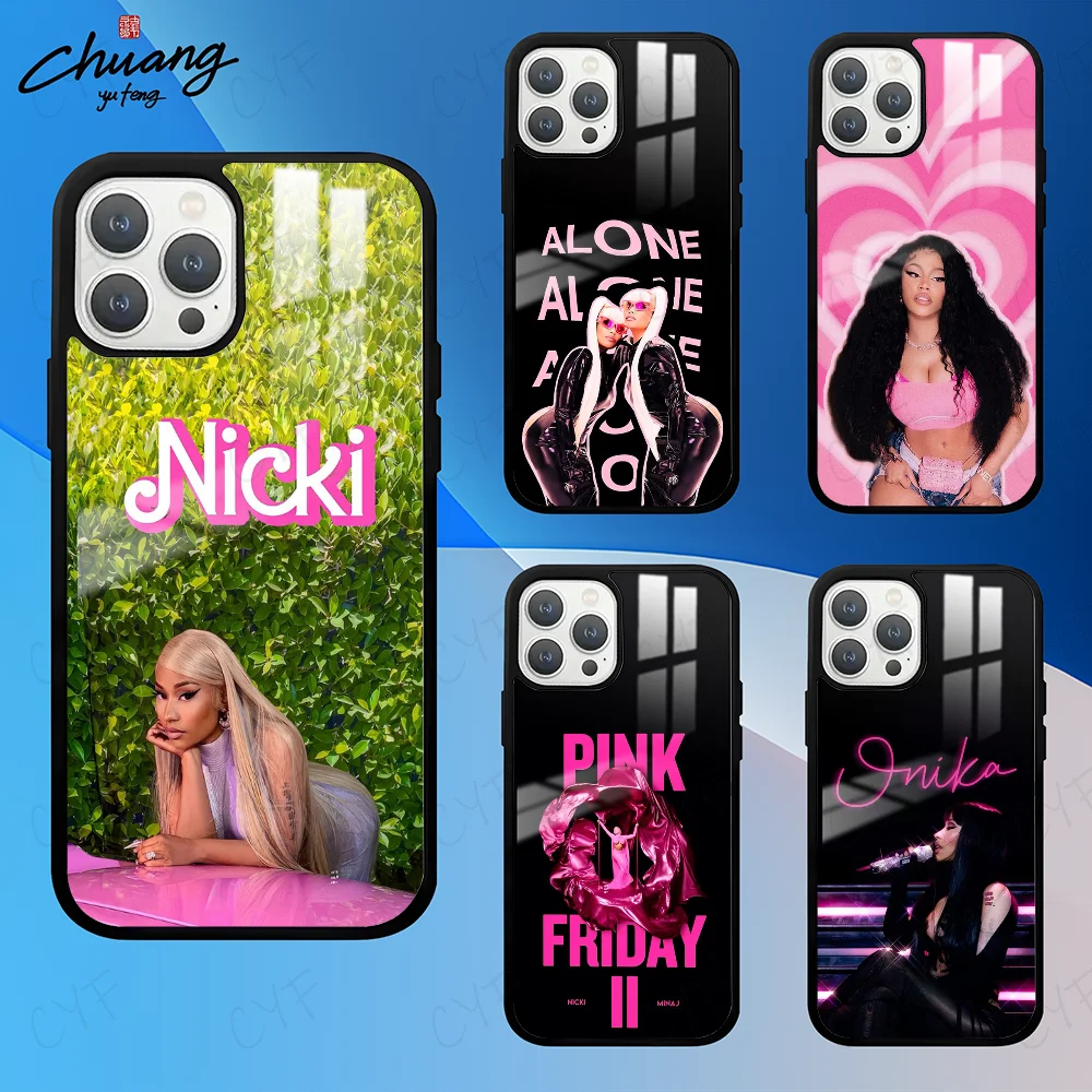 Чехол для телефона Rapper N-Nicki M-Minaj 11 12 13 14 15 16 Pro Max mini Plus с матовым зеркалом чехол