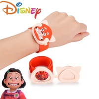 disney pixar anime youth deformation turning red disney red bear bracelet silicone pat with keychain pendant childrens day toys