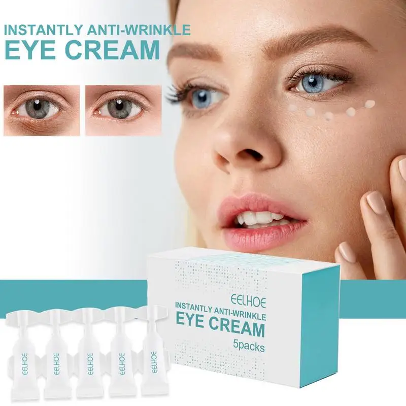 

5pcs Instantly Eye Cream Plumping Lifting Firming And Tightening Lotion Remove Dark Eye Circle And Puffiness Facelift Cream