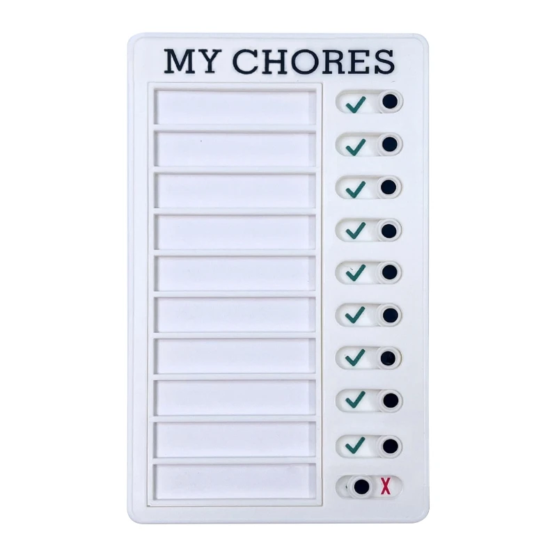 

Daily Task Planning Board Portable Plastic Memo Checklist Board Detachable Reusable Memo Checklist for Child Students 2022 New
