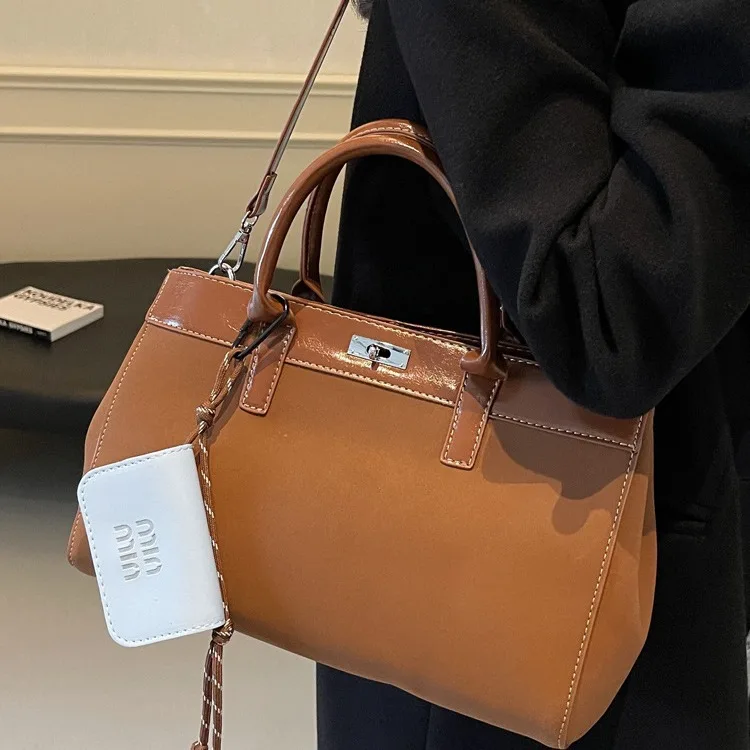 Портативная женская сумка Kelly осень и зима 2024 новая модная в стиле ретро через