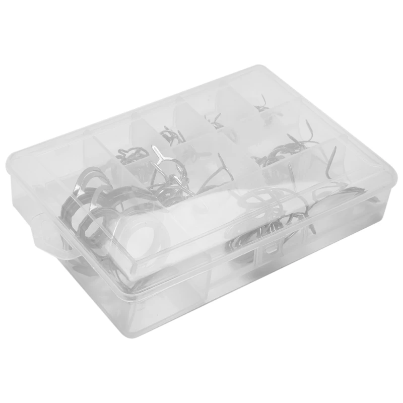 

40 Pcs/Set Fishing Rod Guides Tip 8 Sizes Pole Repair Kit Line Rings Eyes Set Rings Stainless Steel Frames