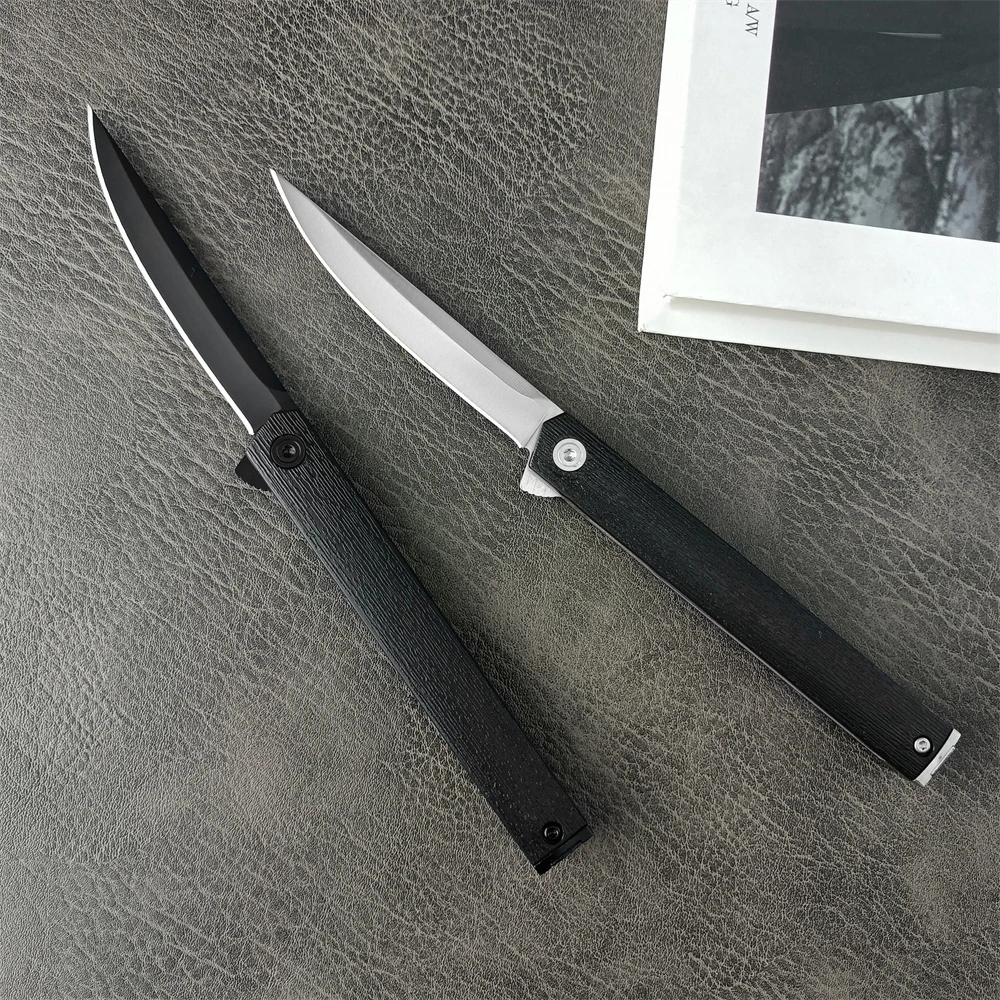 Складной нож 8Cr13Mov с нейлоновым стекловолокном и атласной ручкой