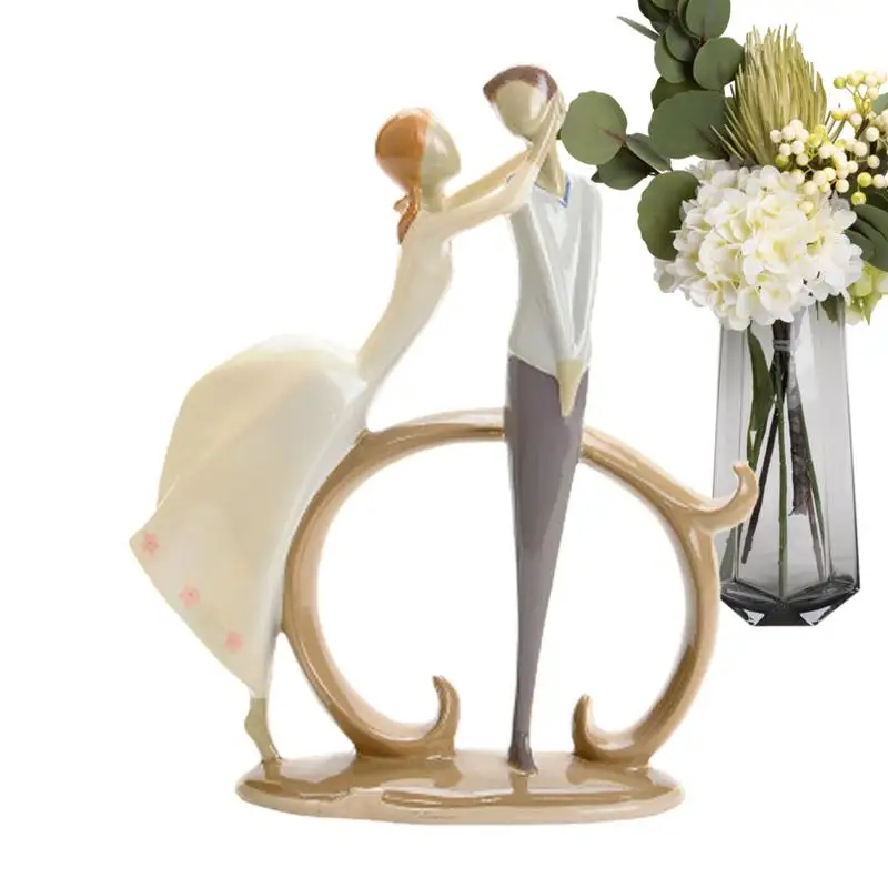 

Couple Figurines And Statues Abstract Art Lovers Statue Desk Decor Resin Crafts Wedding Centerpieces Collectible Figurines