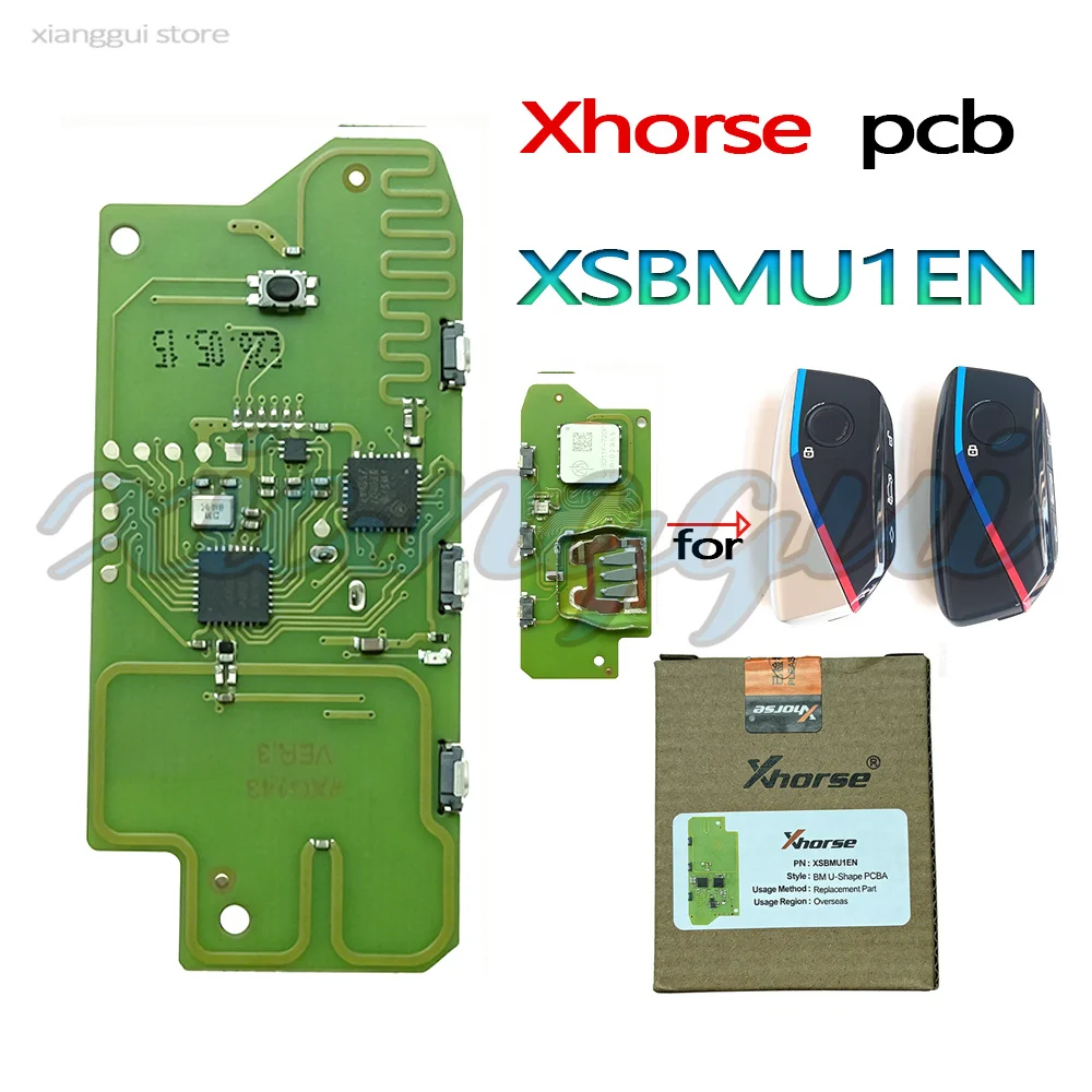 Фото Универсальный смарт-ключ Xhorse VVDI XSBMU1EN XM38 U-образной формы серии BM с поддержкой полного спектра корпусов автомобильных ключей для BMW с шасси F/G. №1