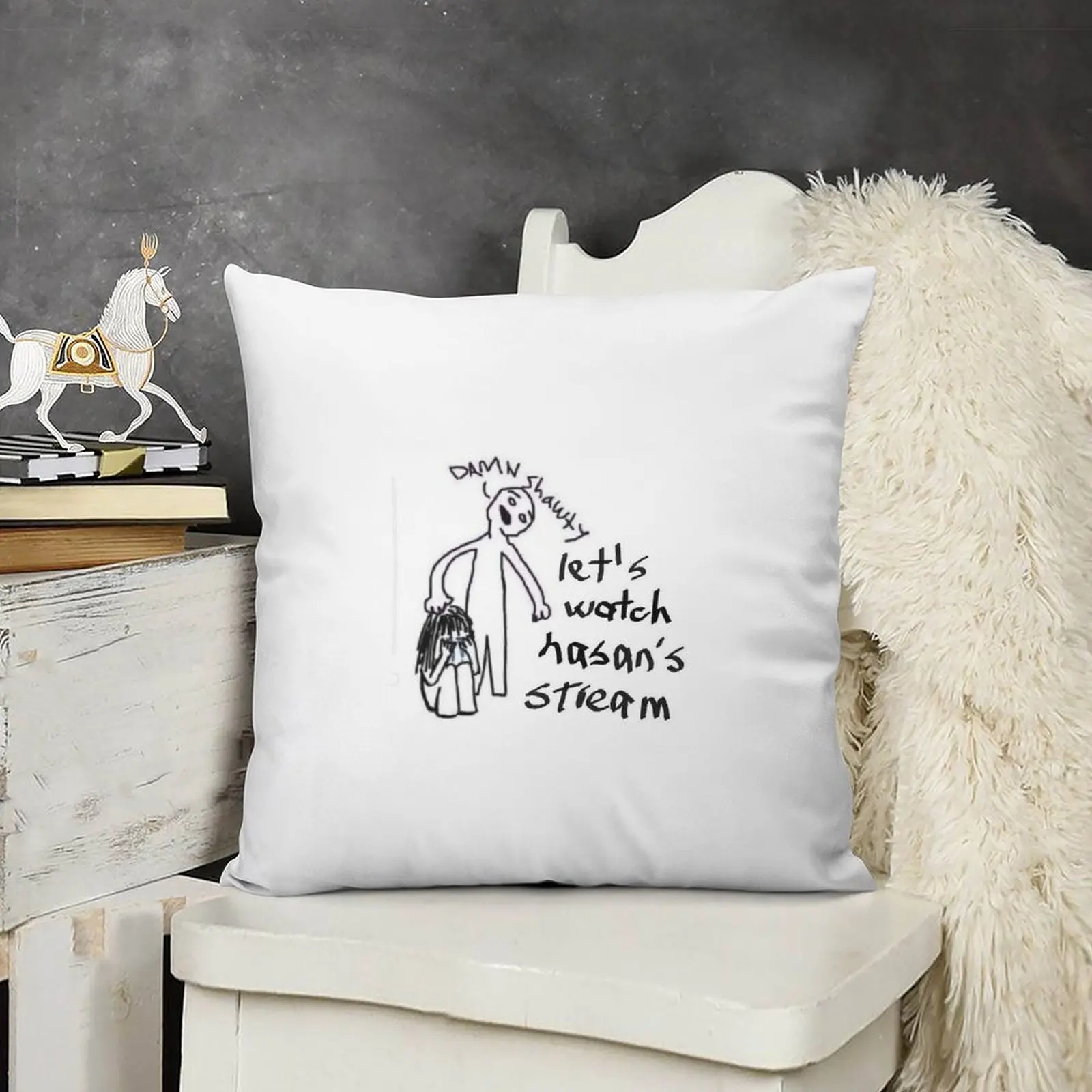 Let Watch Hasanabi подушка для сна роскошные декоративные подушки детей роскошная