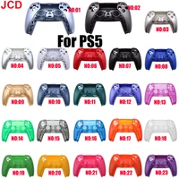 jcd no19 23 for ps5 front back controller housing shell replacement part for sony ps5 gamepad handle cover case