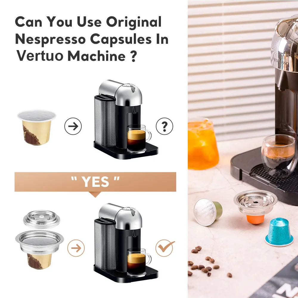 Многоразовый адаптер для капсул кофе Vertuo Delonghi ENV135 VertuoLine GCA1 держатель конвертера