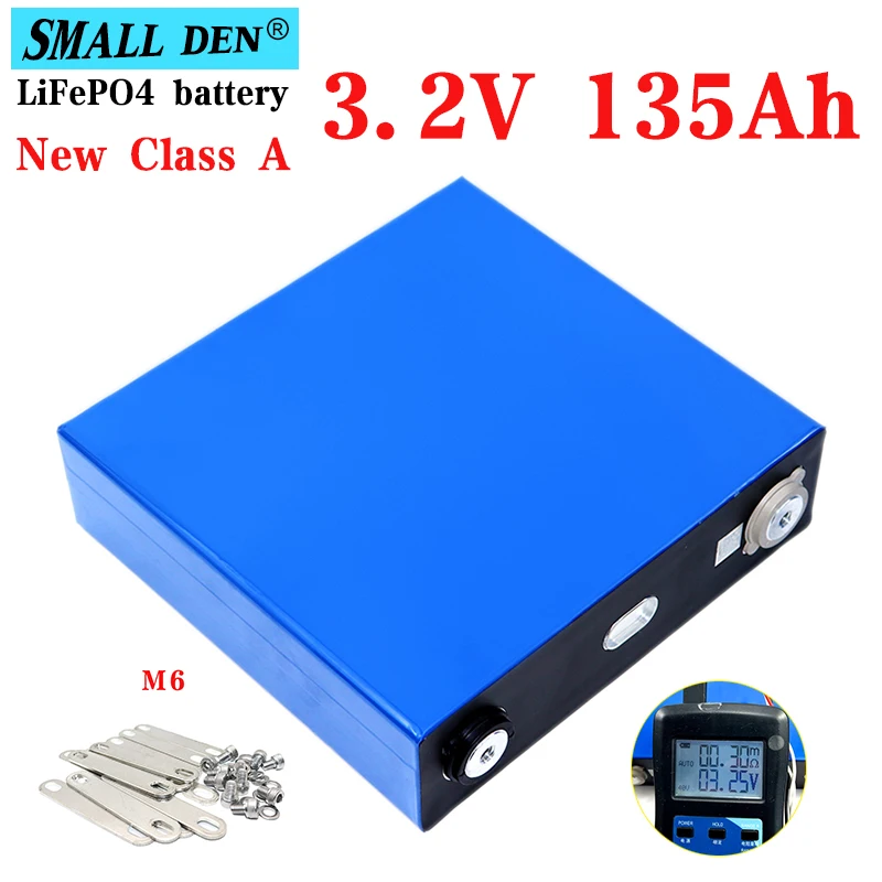 

grade A 3.2V 105Ah/135Ah Lifepo4 Battery super DIY 12V 24V 135AH Rechargeable Battery Pack for RV Solar Storage System TAX FREE