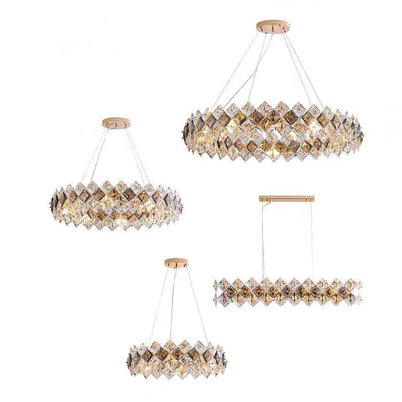 

Crystal LED Light Fixture Art Design Gold Silver Modern Independent Designer Lustre Chandelier Luxury Home Decor For Living Room