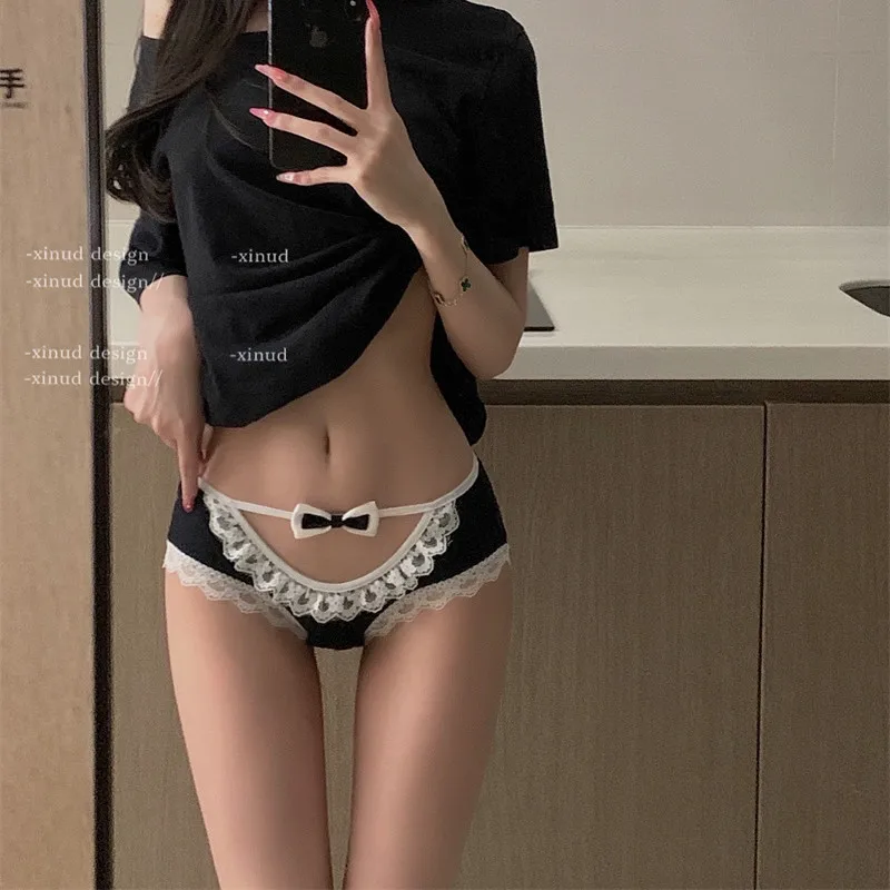 

Lolita Cute Sexy Lace Panties for Women Cute Girl Underpants Thin Breathable Underwear Briefs Soft Comfortable Panty Lingerie