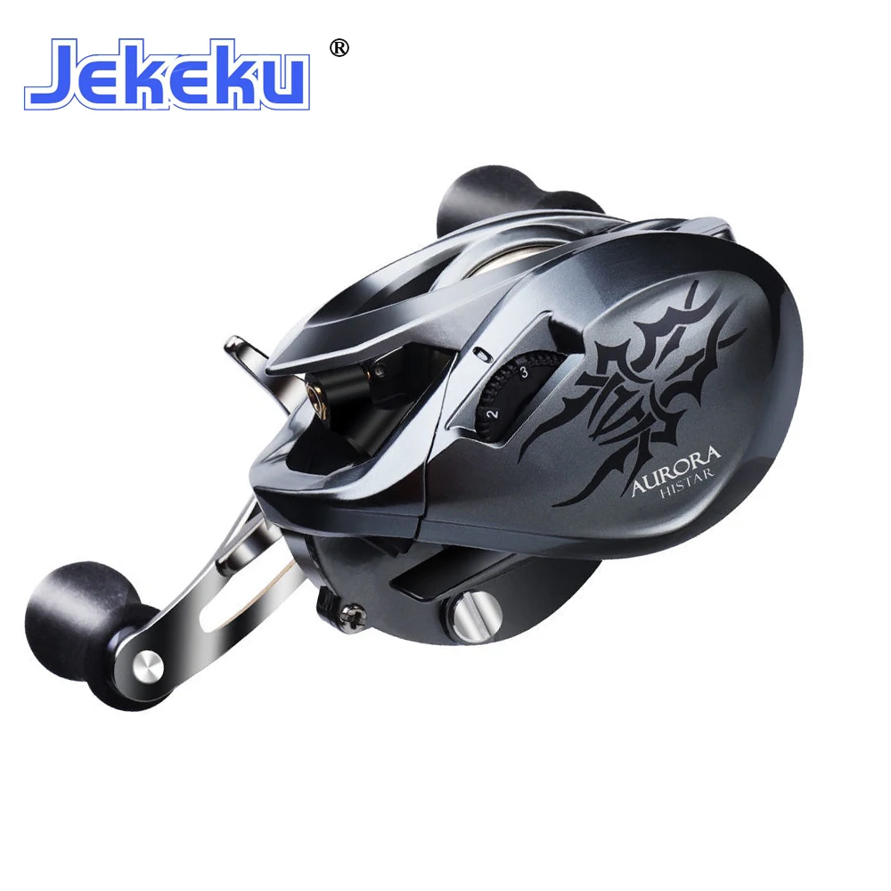 JEKEKU NEW Fishing Reel Japan Imported NMB Bear 7.3:1 Max Drag 8kg Long-Distance 11+1 BB Magnetic Brake System Gear Weight 199g