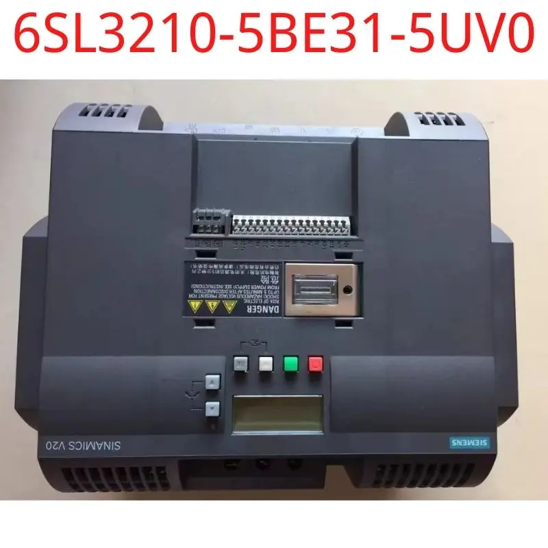 

used Siemens test ok real 6SL3210-5BE31-5UV0 SINAMICS V20 380-480 V 3 AC -15/+10% 47-63Hz rated power 15 kW with 150% overload f