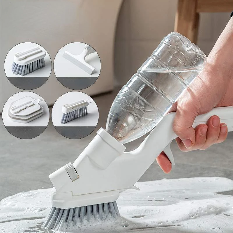 

Household Glass Cleaner Artifact High-rise Water Spray Brush Window Wiper Window Wiper Cleaning Window Tool Four-piece Set