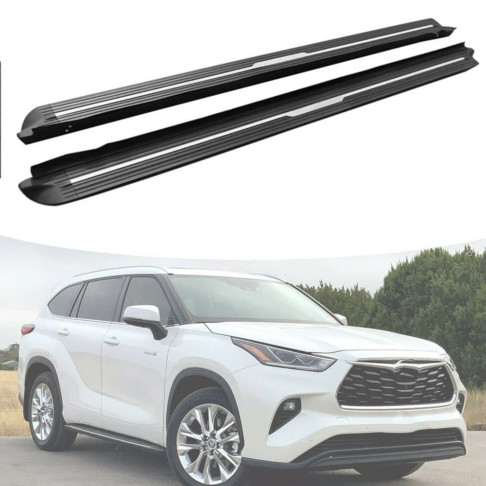 Fixed Running Boards Side Step Pedal Nerf Bar fits for Toyota Highlander XU70 2020 2021 2022 2023