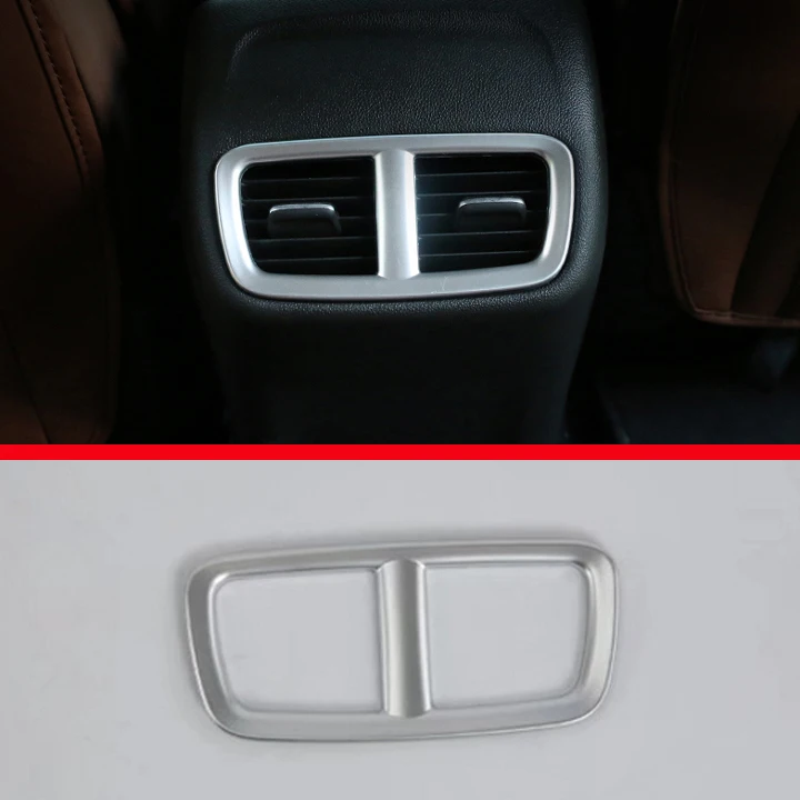 

АБС-пластик, жемчуг, хромированный Внутренняя Крышка вентиляционного отверстия заднего кондиционера, отделка для Buick Regal 2017 2018, автомобильные аксессуары, наклейки W4