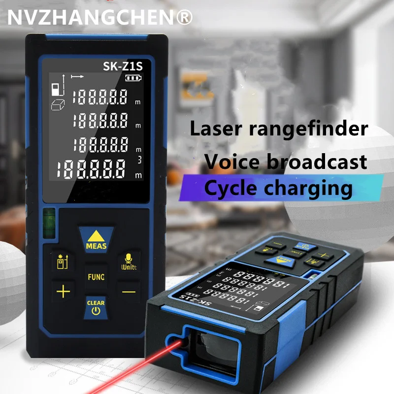 

Laser Rangefinder Electric Gauge Measure Ruler Laser Digital Distance Meter Slope Trajectory Compensation Digital Laser Tape