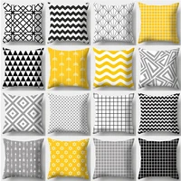 mix and match striped plaid pillowcase 45cmx45cm square sofa pillow cover simple home style cushion cover