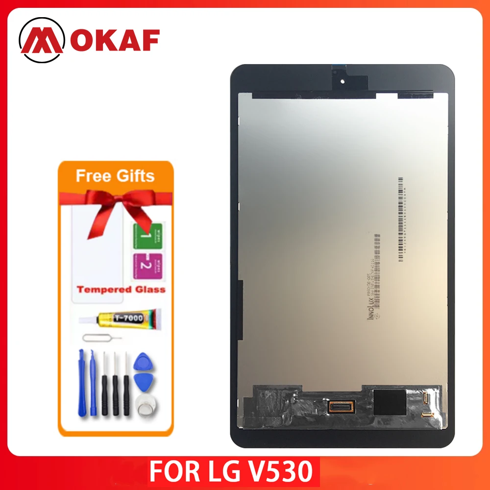 

OKANFU New Original 8.0" LCD For LG G Pad X2 8.0 Plus FHD LTE V530 V533 LCD Display Touch Screen Digitizer Assembly + Tools