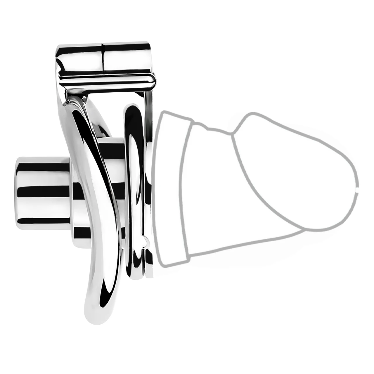 Плоский металлический мужской Пояс верности LEZEE искусственная игра эрект