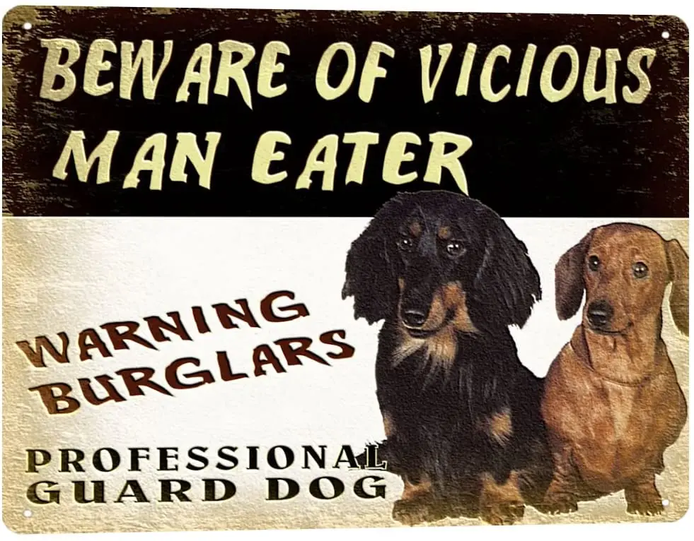 

Weiner dog Dachshund funny Metal Sign great gift vintage style pet wall decor art 686