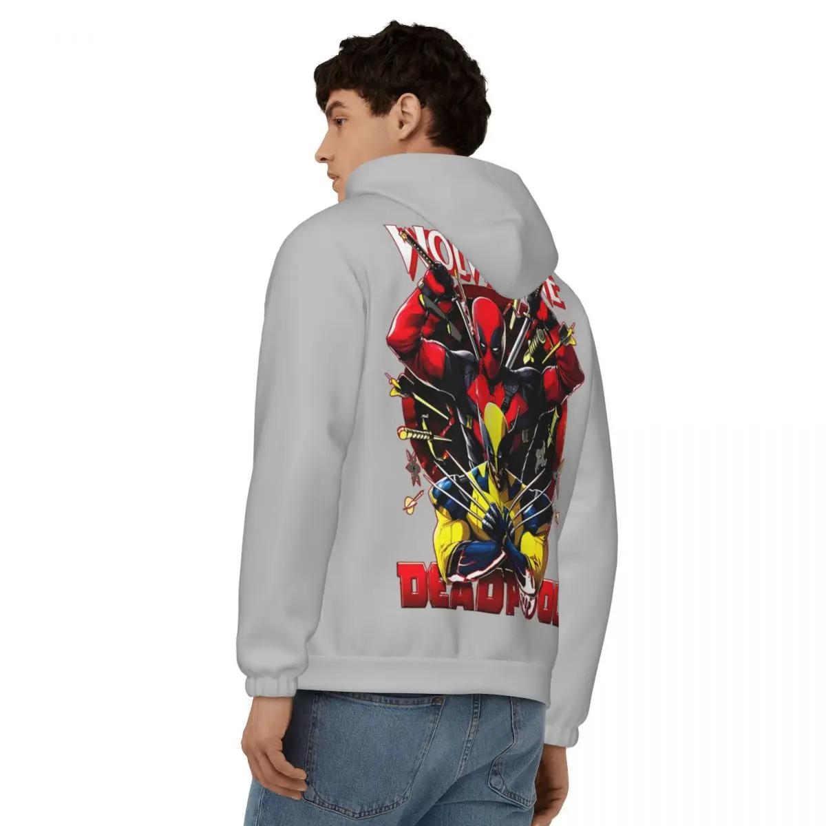 Мужская толстовка с капюшоном из м/ф оружие х мертвец Забавные классические