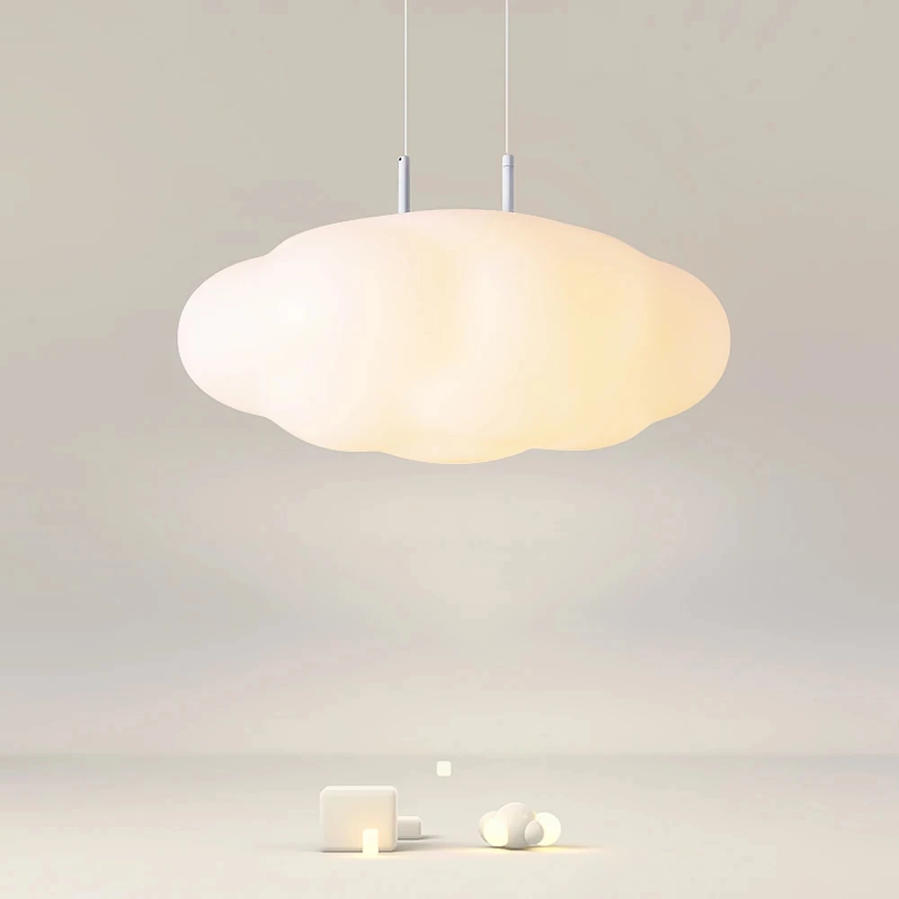 

Clouds White Led Chandelier For Dining Room Children's Bedroom Study Lamp Creative Decorative Daily Lighting Ins Ceiling Light