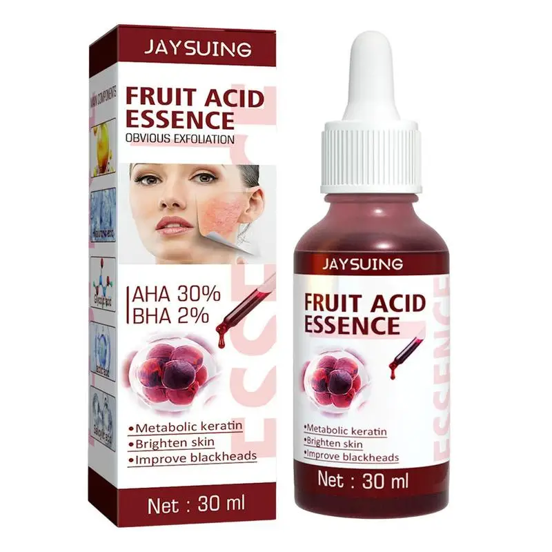 

Hydrating Serums Blackhead Remover Fruit Acid Essence Liquid 1 Oz Plumping Face Lotion Refine Skin Texture Reduce Oil For