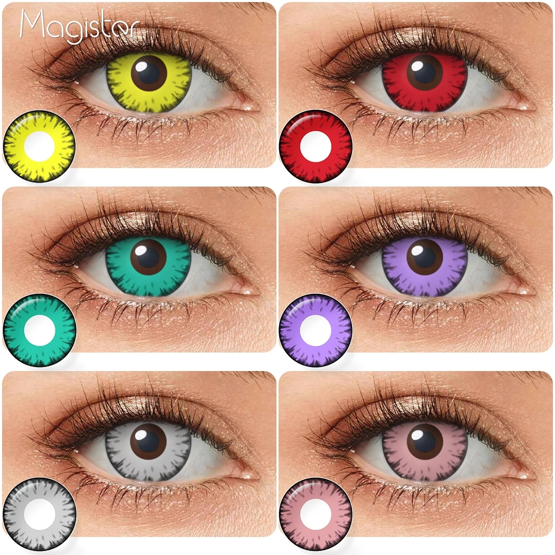 

Halloween Cosplay Vampire Colored Contact Lenses Cosplay Anime Contacts Yearly Masquerade Black Red Lens Pink Vampire Lenses