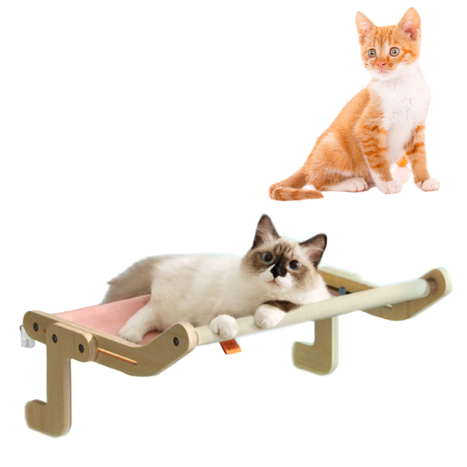 

Cat Window Hammock Cat Hammock Window-Mounted Perch Bed Space Saving Cat Beds Window Perch For Cats Inside