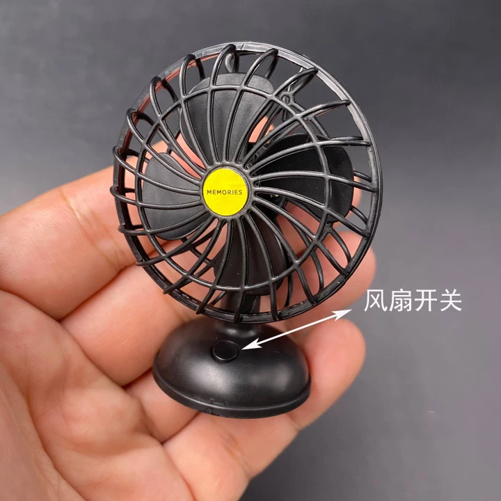 

1/6 Scale Black Mini Electric Fan Blower Model for 12''Action Figures Scene Accessories