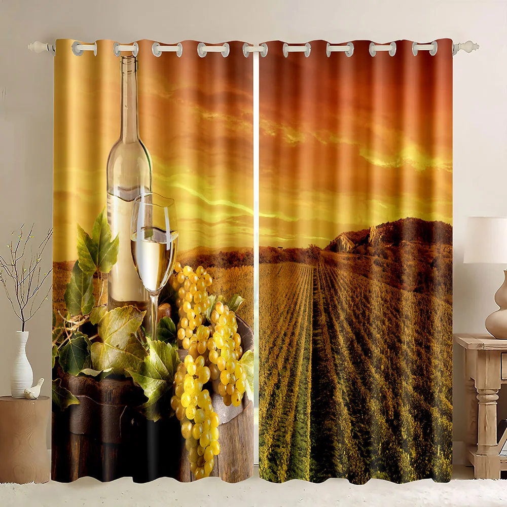 Занавески для окон с напитками тематический узор вечеринки на алкоголь принтом