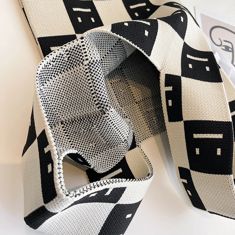 Осенняя Сумка-жилет женская сумка Вязаная Мягкая ручная однотонная для покупок