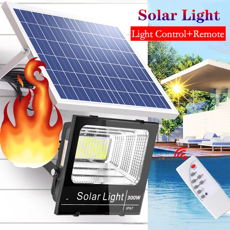 Lámpara de luz Solar LED, reflector impermeable, Panel de iluminación, Foco Led,...