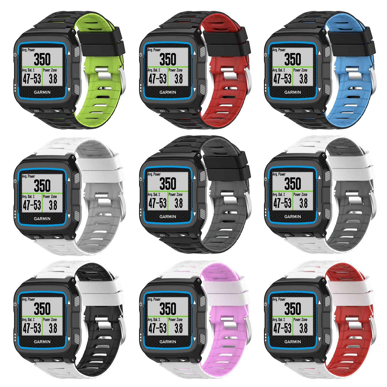 

Силиконовый сменный ремешок для Garmin Forerunner 920XT, двухцветный ремешок для часов, спортивный браслет для Forerunner 920XT