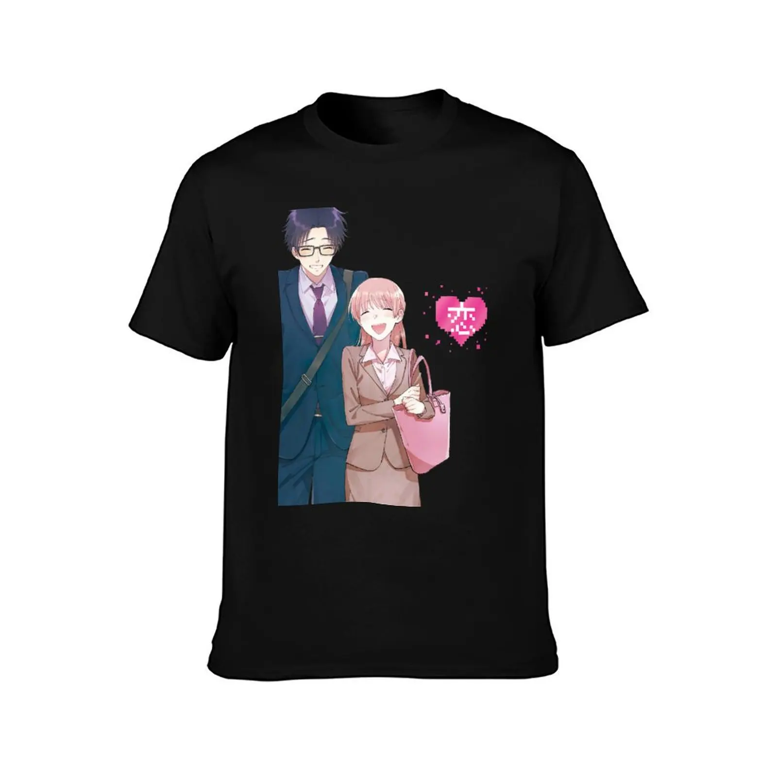 Фото Футболка с принтом Wotakoi Love: Любовь для отаку сложна, но она существует. Футболка с трендовым художественным принтом для Наруми и Хиротаки. №2