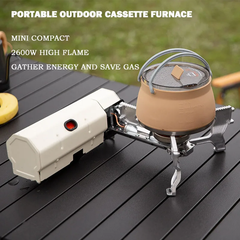 

Foldable Cassette Stove Outdoor Camping Stove Cookware Hot Pot Boiler Windproof Portable Card Magnetic Stove Gas Gas Stove