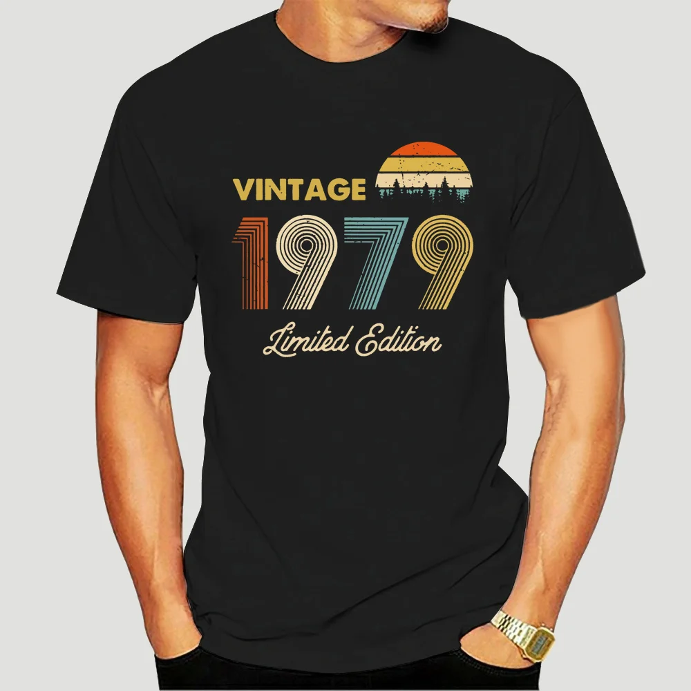 

Vintage 1979 40th Birthday Gift For 40 Years Old Men Women T-Shirt TEE Shirt Breathable Tops 2501X